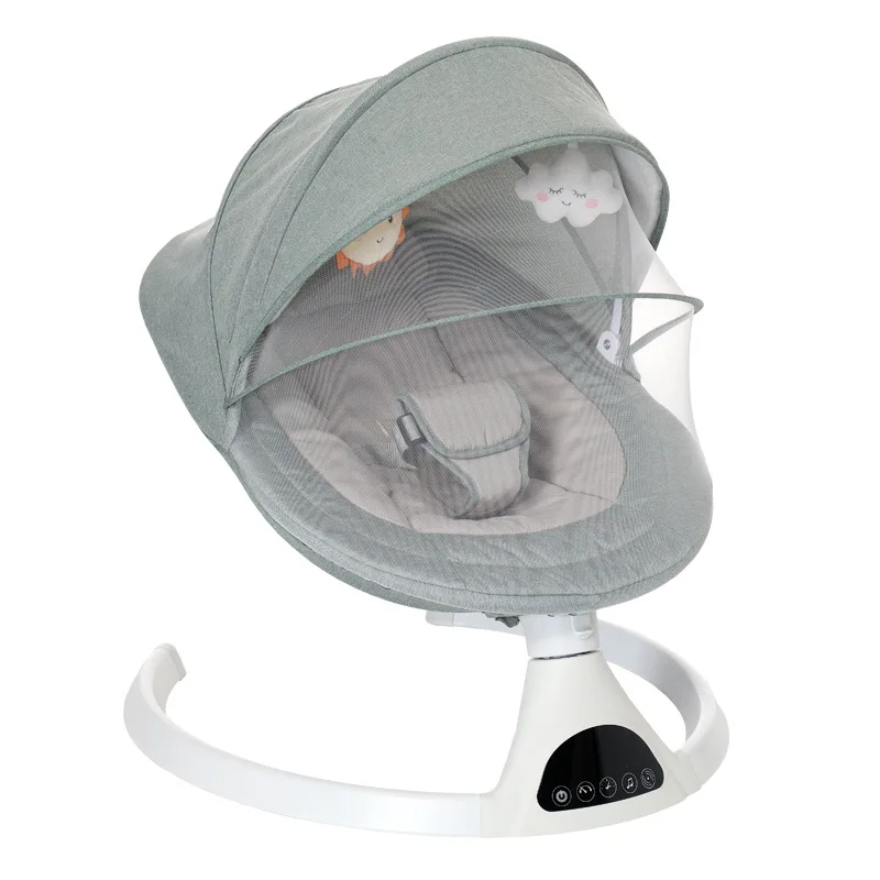 Baby-electric-rocking-chair-Automatic-rocking-bed-with-music-box-for-sleeping-removable-folding-bassinet-2